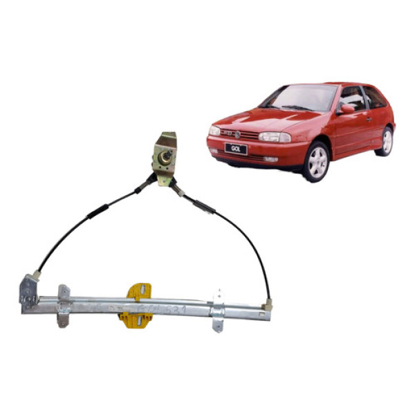 Máquina Vidro Manual Esquerda Volkswagem Gol G2 2p 1994 1999