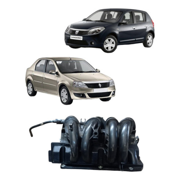 Coletor Admissão Sandero Logan 1.6 8v 2008 A 2014