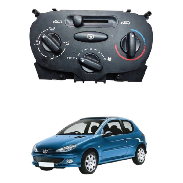 Painel Comando Ar Condicionado Peugeot 206 2004 A 2007