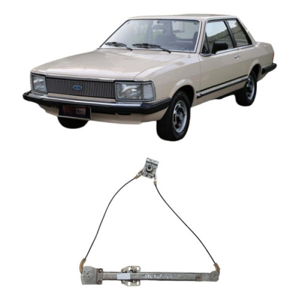 Máquina Vidro Manual Esquerdo Del Rey 2p 1978 A 1990