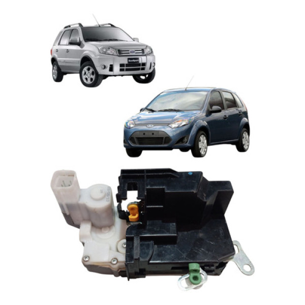 Fechadura Eletrica Porta Dianteira Fiesta 2003 2012 Esquerda