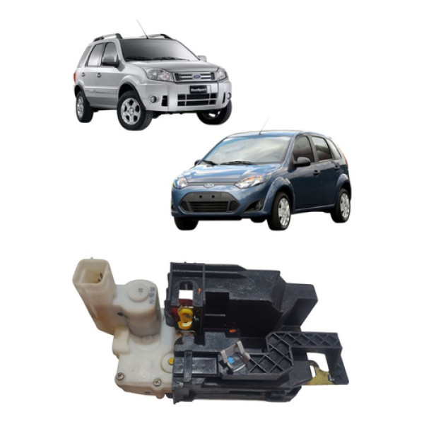 Fechadura Eletrica Porta Traseira Fiesta 2003 2012 Esquerda