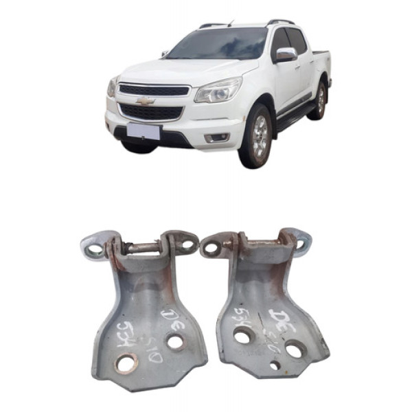 Par Dobradica Porta Dianteira Esquerda S10 2013 A 2016