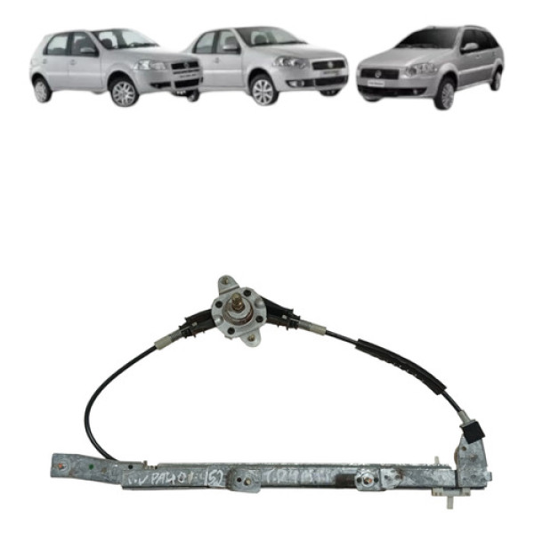 Maquina Vidro Manual Traseira Palio Siena 1996 2012 Direita