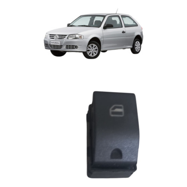 Botão Vidro Dianteiro Gol G4 2006 2013 Direito 