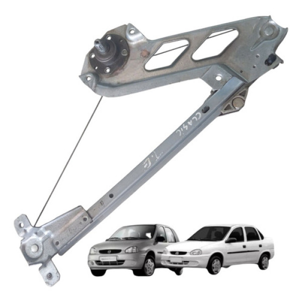 Maquina Vidro Manual Traseira Corsa 1994 2016 Esquerdo