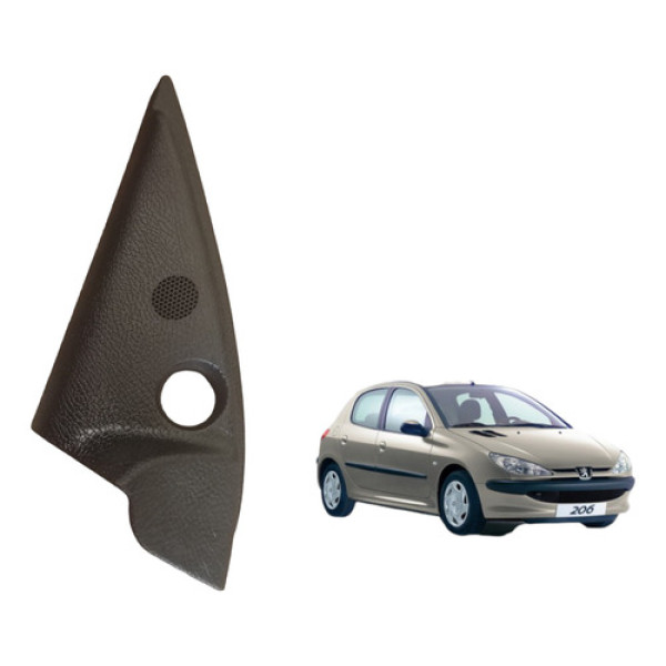 Acabamento Retrovisor Peugeot 206 2001 A 2010 Esquerdo