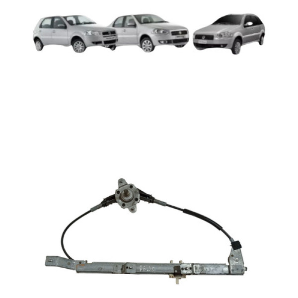 Maquina Vidro Manual Traseira Palio Siena 1996 2012 Direita