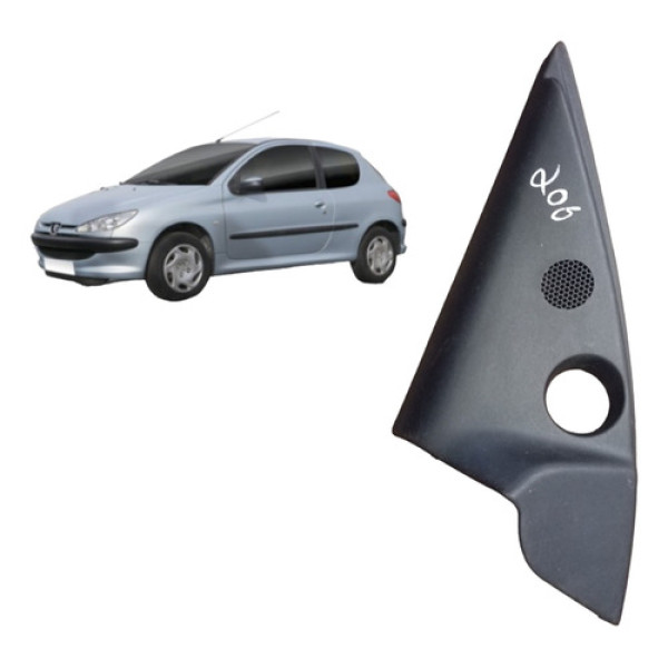 Acabamento Retrovisor Peugeot 206 2001 A 2010 Esquerdo