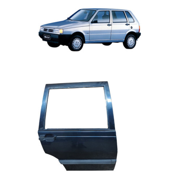 Porta Traseira Uno 1995 1999 Direita