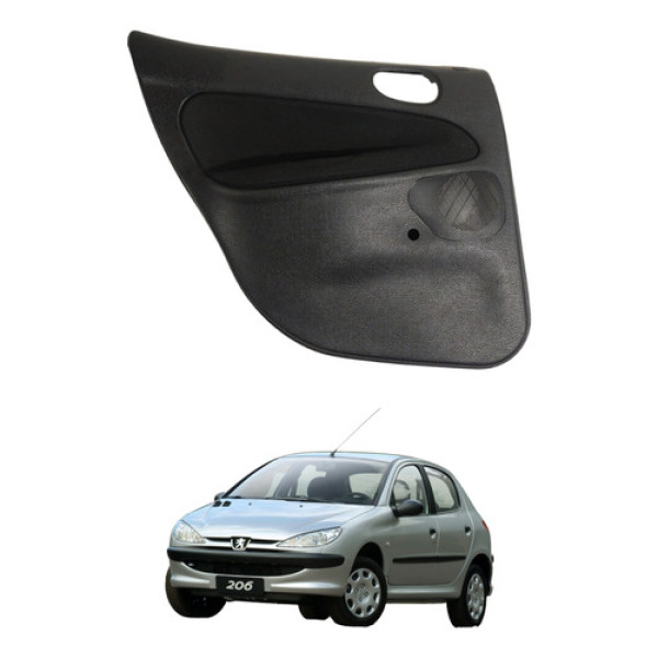 Forro Porta Traseira Esquerda Peugeot 206 4p 2004 A 2008