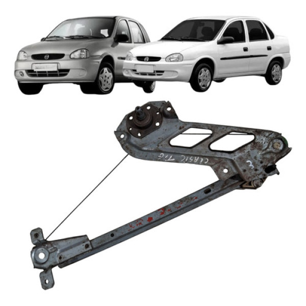 Maquina Vidro Manual Traseira Corsa 1994 2016 Esquerdo