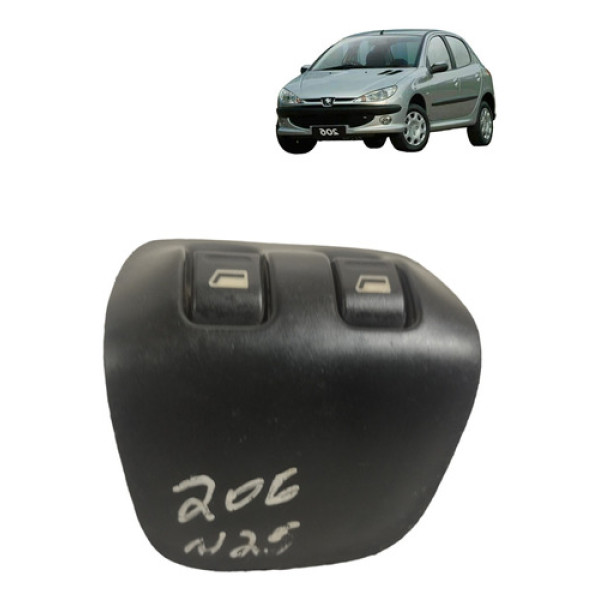 Botao Duplo Vidro Elétrico Peugeot 206 2000 2005