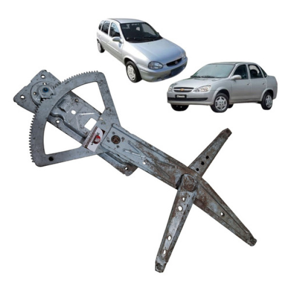 Maquina Vidro Manual Dianteira Corsa 1994 2016 Direita