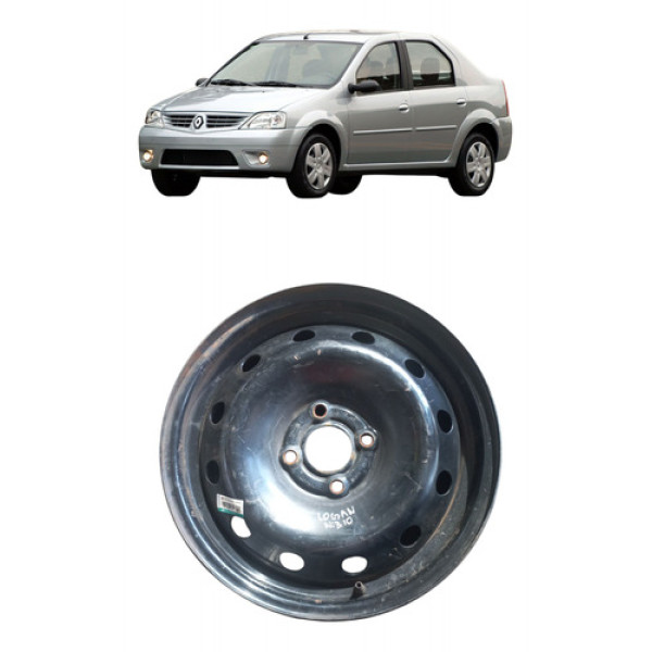 Roda Ferro Renault Logan Aro 15 4 Furos