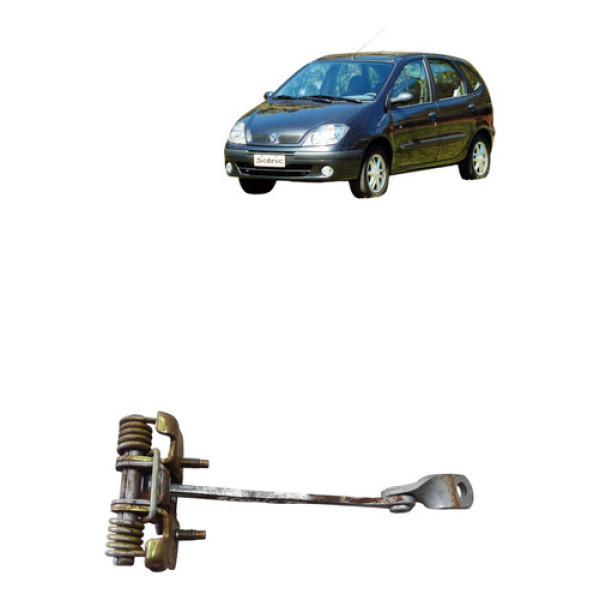Limitador Porta Traseira Renault Scenic 2003 2010 Esquerda