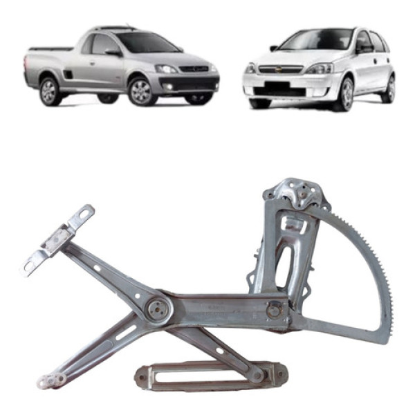 Máquina Vidro Manual Corsa Dianteira Esquerda 2003 2012