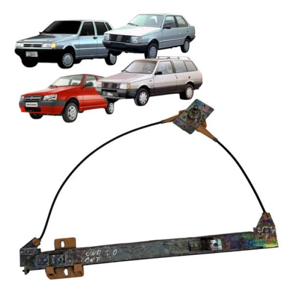 Maquina Vidro Manual Elba Premio Uno 1985 2013 Direito 2p