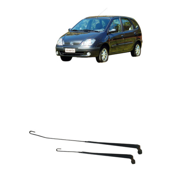 Par Braco Haste Limpador Parabrisa Scenic 2003 2010