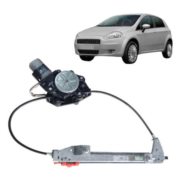 Máquina Vidro Traseiro Direito Fiat Punto 2008 2012