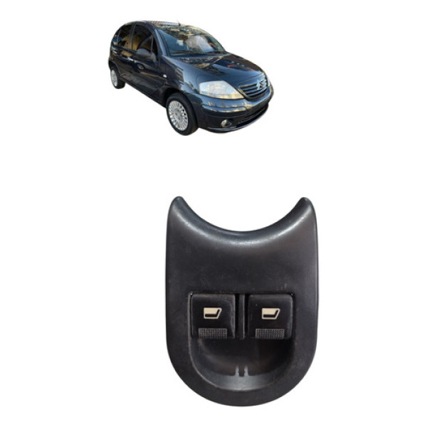 Botao Comando Vidro Traseiro Citroen C3 2003 2012