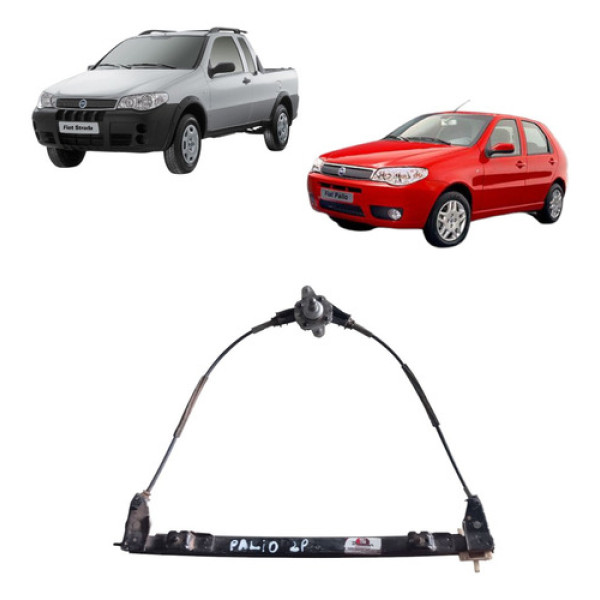 Máquina Vidro Manual Palio Strada Direita 1996 2012