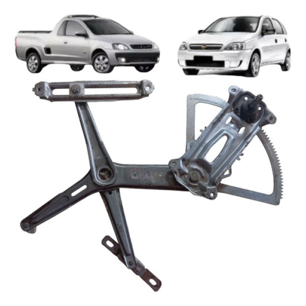 Máquina Vidro Manual Corsa 2003 2012 Direita 