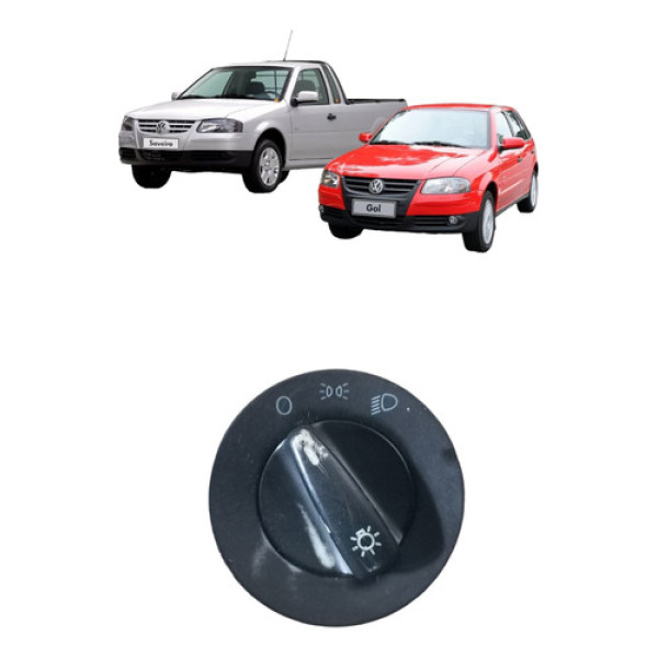 Botão Chave Luz Farol  Gol Parati Saveiro G3 G4