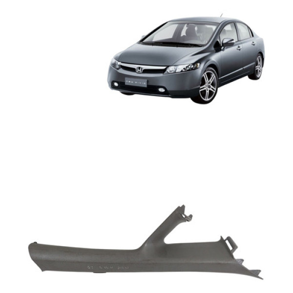Moldura Coluna Dianteira New Civic 2006 2012 Direita
