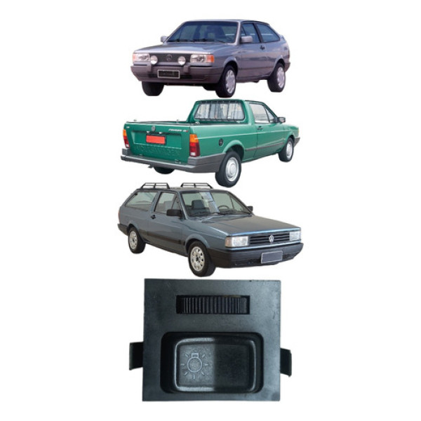 Botão Chave Luz C/reostato Volkswagen Gol 1988/1995