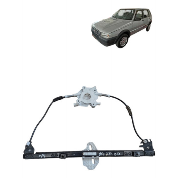 Máquina Vidro Elétrico Dianteira Direita Sem Motor Fiat Uno