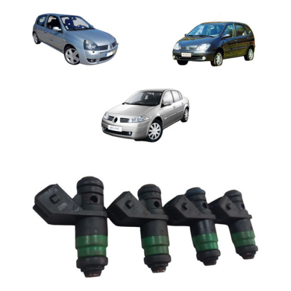 Kit Bico Injetor Megane Clio Scenic 16v 2.0 2003 2009