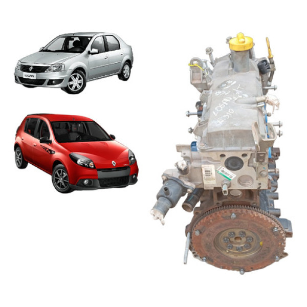Motor Parcial K7m Logan Duster Sandero 1.6 8v 2009  2016