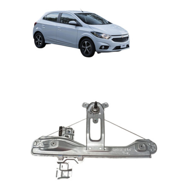 Maquina Vidro Manual Traseira Onix 2013 2019 Esquerda