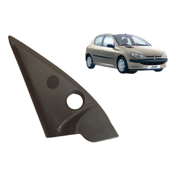 Acabamento Retrovisor Peugeot 206 2001 A 2010 Esquerdo
