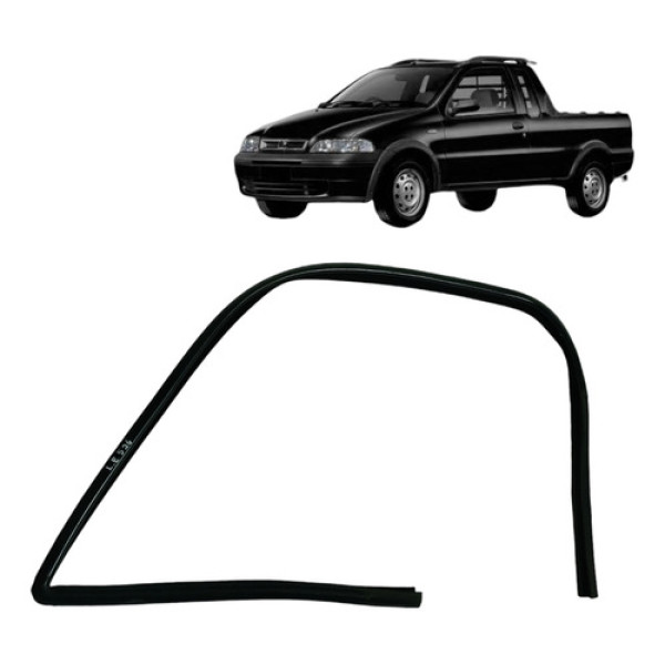 Borracha Canaleta Vidro Esquerda Fiat Strada 2001 2005