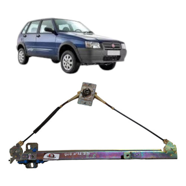 Maquina Vidro Manual Dianteira Direita Elba Uno 4 Portas