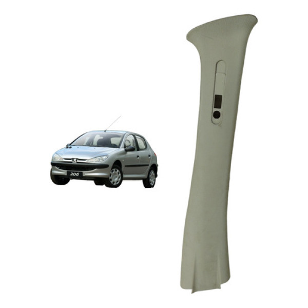 Moldura Coluna Central Esquerda Peugeot 206 2001 A 2008