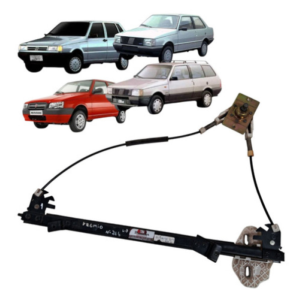 Maquina Vidro Manual Elba Premio Uno 1985 2013 Direito 2p