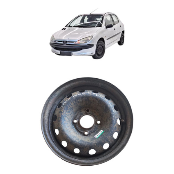 Roda Ferro Peugeot Citroen Aro 14 4 Furos