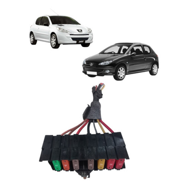 Caixa Fusivel Peugeot 206 207 1.4 2004 2014