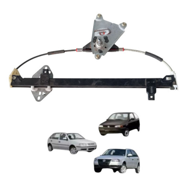 Maquina Vidro Manual Traseiro Gol G2 G4 1994 2014 Esquerdo
