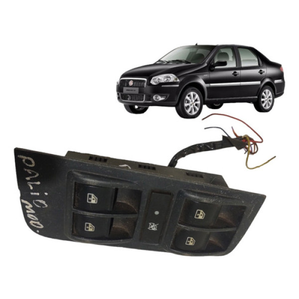 Botão Vidro Elétrico Palio Siena 2004 2012