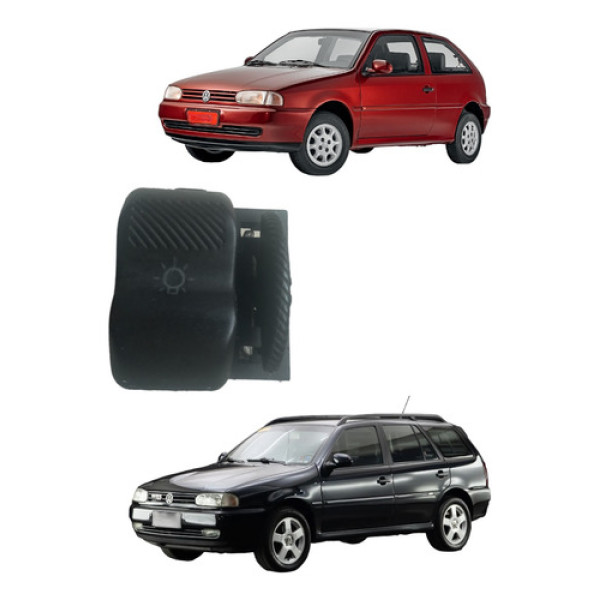 Botão Interruptor Chave Luz C/reostato Volkswagen Gol G2