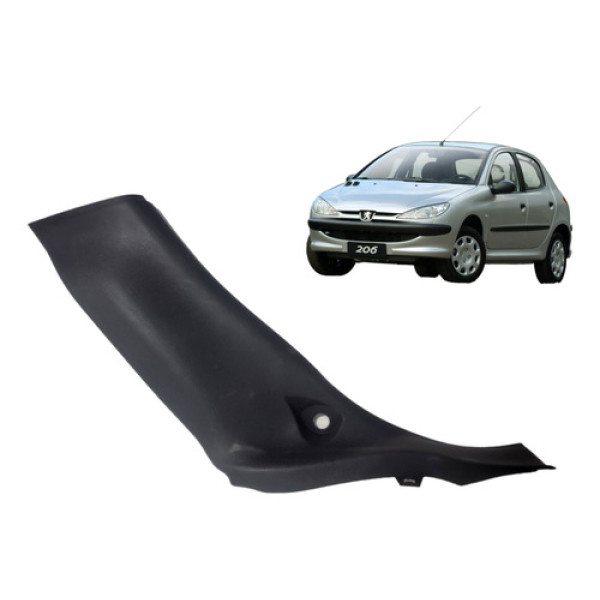 Moldura Coluna Traseira Esquerda Peugeot 206 1999 A 2008