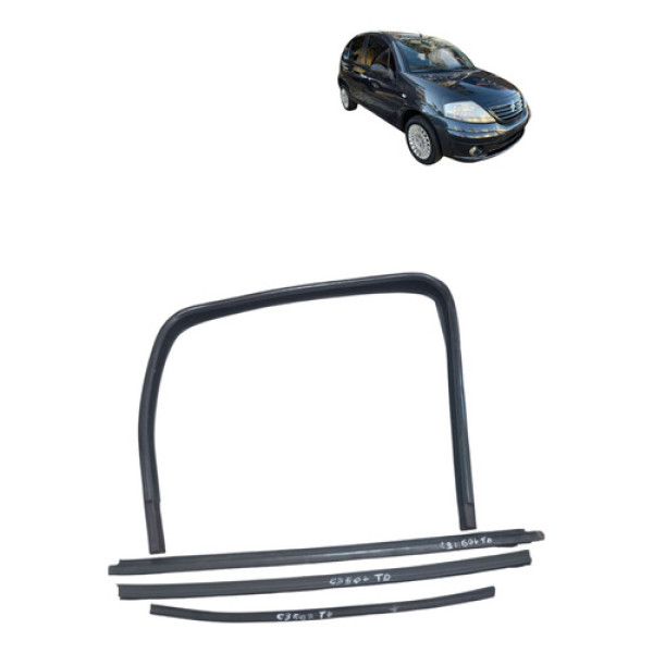 Kit Canaleta Traseira Citroen C3 2003 2012 Direita