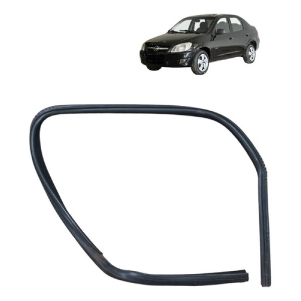 Borracha Vidro Traseiro Prisma 2006 2012 Direito