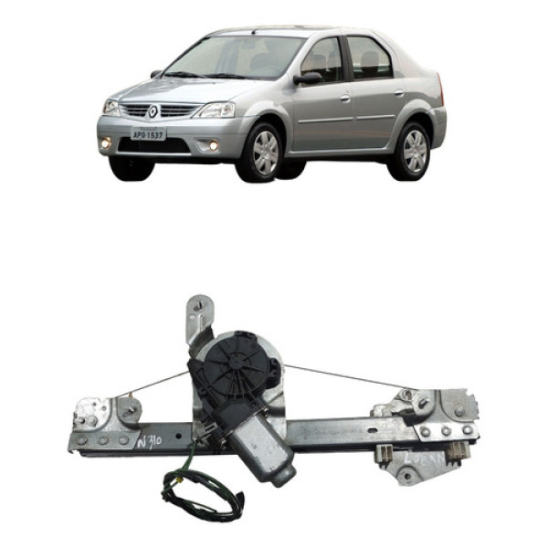 Máquina Vidro Elétrico Traseiro Direito Logan 2007 A 2013