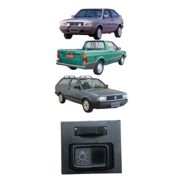 Botão Chave Luz C/reostato Volkswagen Gol 1988/1995