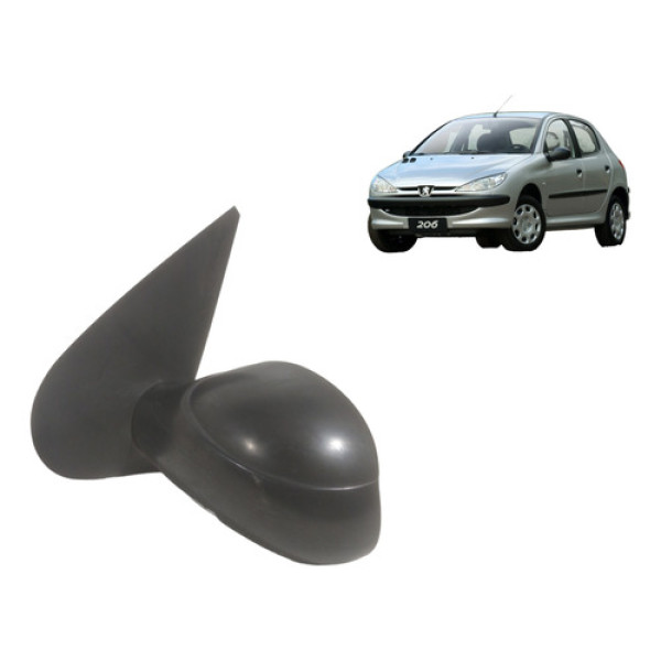 Espelho Retrovisor Manual Peugeot 206 Esquerdo 2004 A 2010